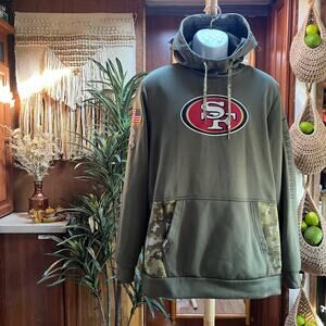 NFL Nike Salute to Service Green Pixel Hoodie L | San Francisco 49ers On-Field